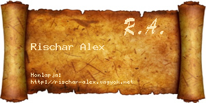 Rischar Alex névjegykártya